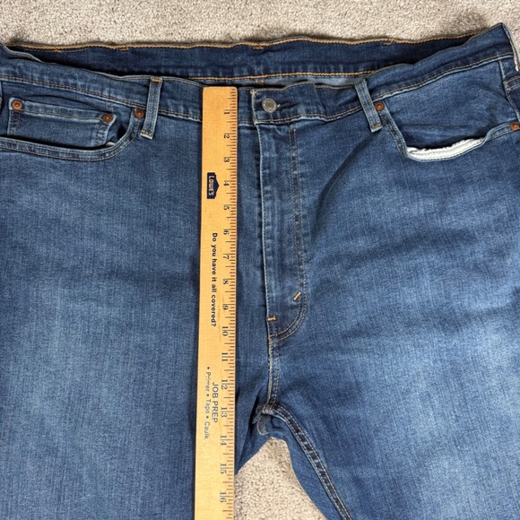 Levi's 502 Men's 46x30 Dark Wash Tapered Fit Stretch Big Tall Jeans - Picture 3 of 10